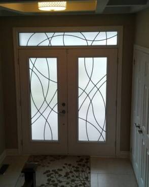 Element wrought iron door insert, installed (photo 9)