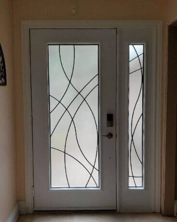 Element wrought iron door insert, installed (photo 14)