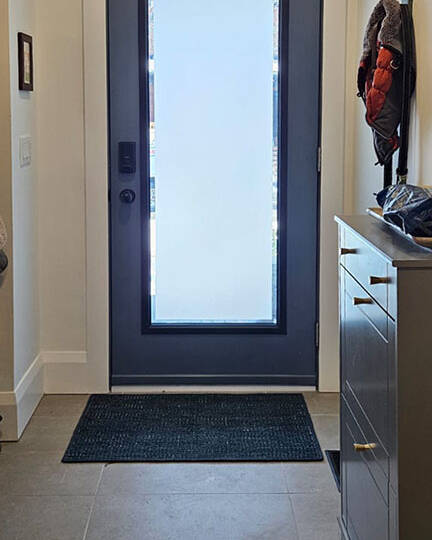 Allure decorative glass door insert, installed (photo 13)