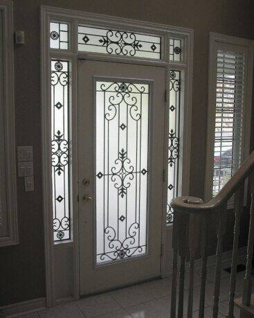 Florence wrought iron door insert, installed (photo 4)