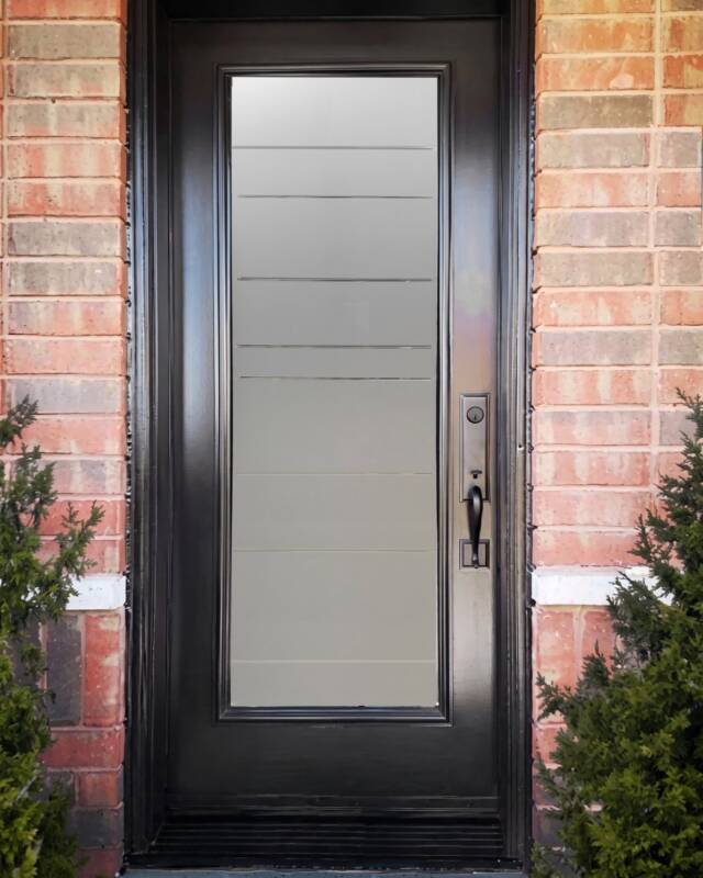 Celsius decorative glass door insert