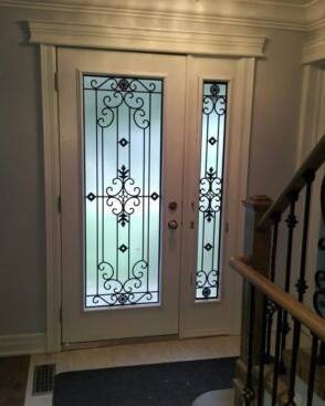 Florence wrought iron door insert, installed (photo 7)