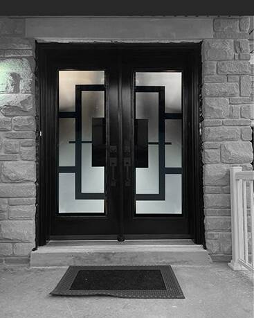 Magnum wrought iron door insert, installed (photo 4)