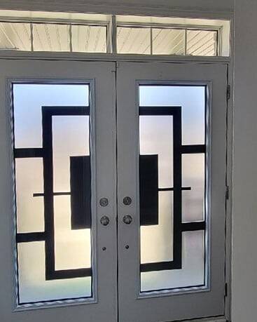Magnum wrought iron door insert, installed (photo 5)