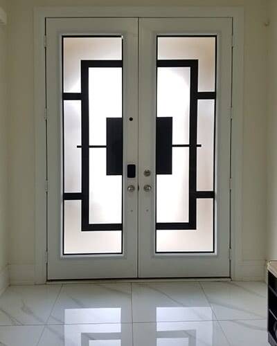 Magnum wrought iron door insert, installed (photo 6)