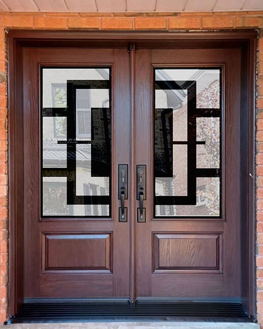 Magnum wrought iron door insert, installed (photo 7)