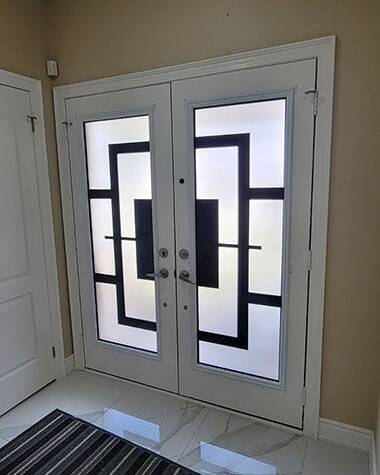 Magnum wrought iron door insert, installed (photo 8)