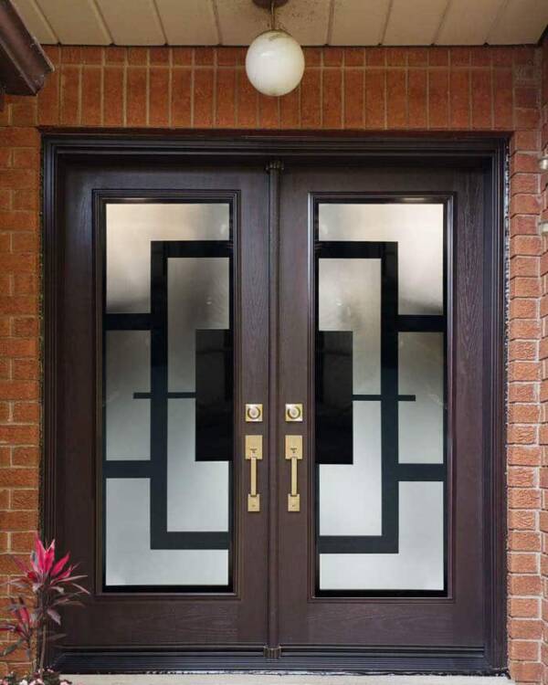 Magnum wrought iron door insert, installed (photo 9)