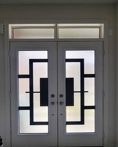 Magnum wrought iron door insert, installed (photo 10)
