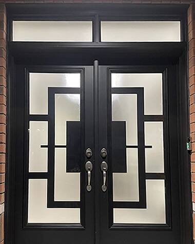 Magnum wrought iron door insert, installed (photo 11)
