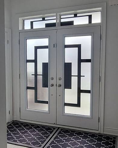 Magnum wrought iron door insert, installed (photo 14)