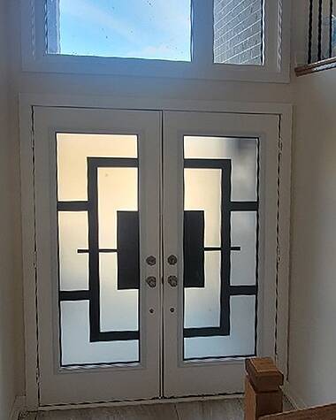 Magnum wrought iron door insert, installed (photo 15)