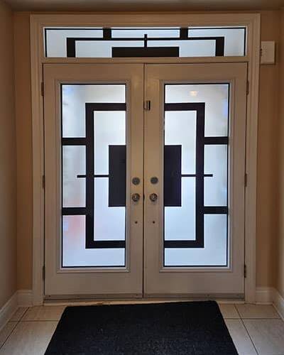 Magnum wrought iron door insert, installed (photo 16)