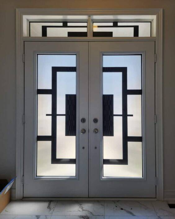 Magnum wrought iron door insert, installed (photo 17)