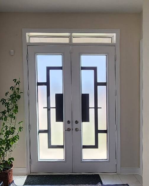 Magnum wrought iron door insert, installed (photo 18)