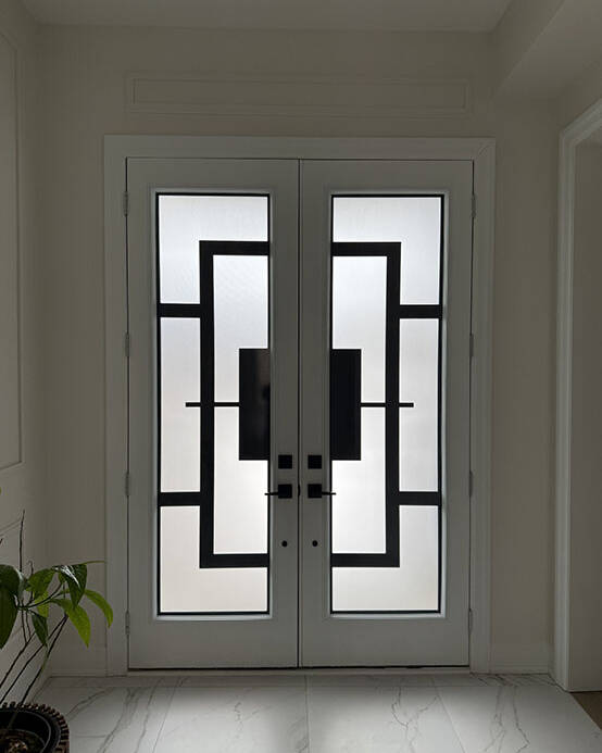 Magnum wrought iron door insert, installed (photo 20)