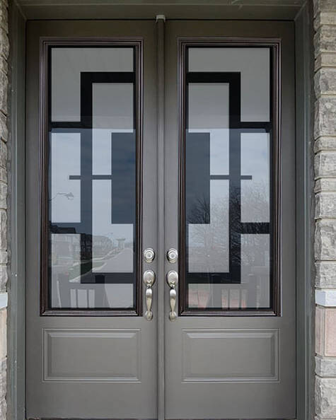 Magnum wrought iron door insert, installed (photo 21)