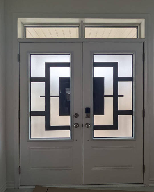 Magnum wrought iron door insert, installed (photo 22)