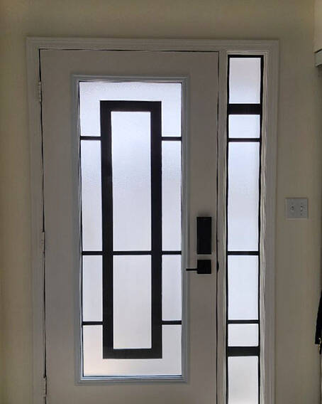 Magnum wrought iron door insert, installed (photo 26)