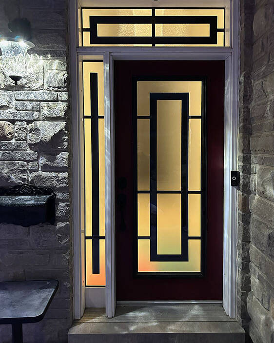 Magnum wrought iron door insert, installed (photo 28)