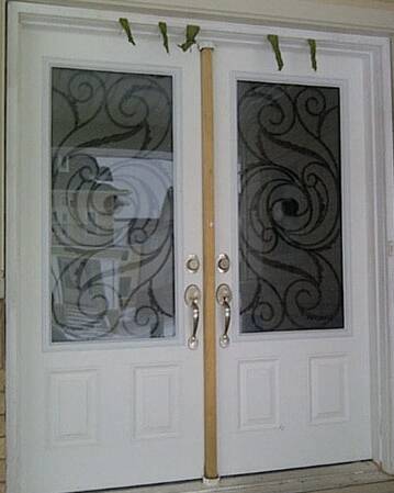 Majestic wrought iron door insert, installed (photo 17)