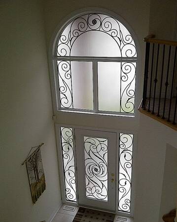 Majestic wrought iron door insert, installed (photo 19)