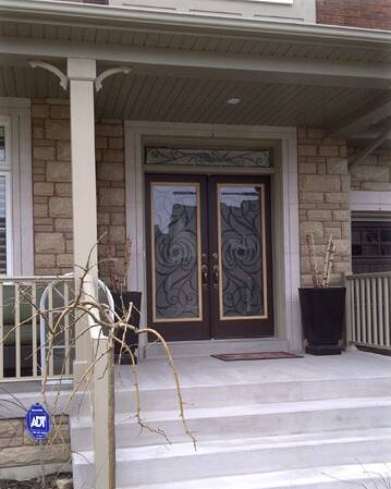 Majestic wrought iron door insert, installed (photo 22)