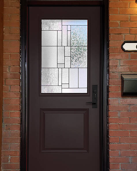Oracle decorative glass door insert, installed (photo 4)