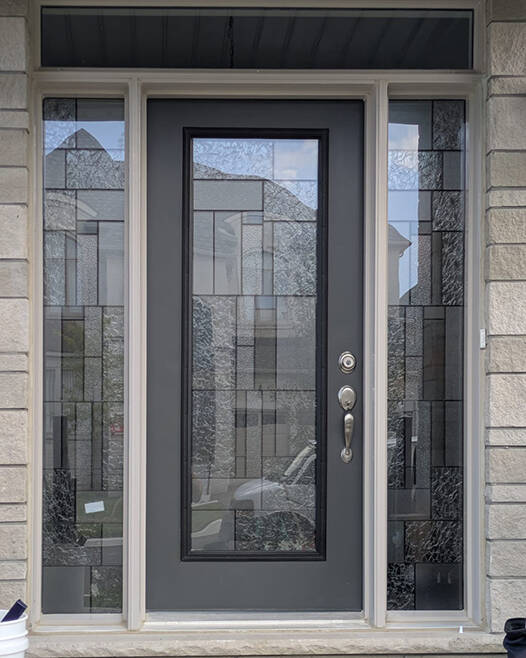 Oracle decorative glass door insert, installed (photo 12)
