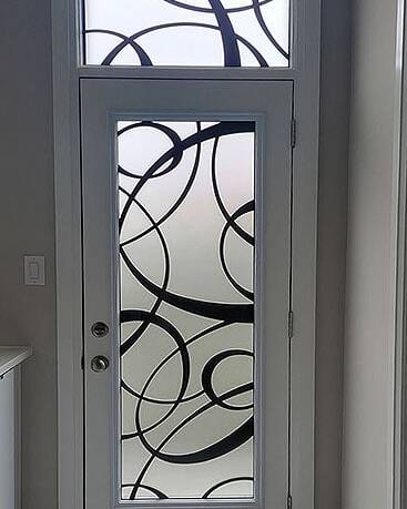 Blazer laser cut iron door insert, installed (photo 6)