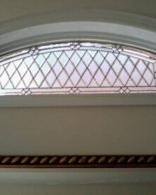 Prisma decorative glass door insert, installed (photo 12)