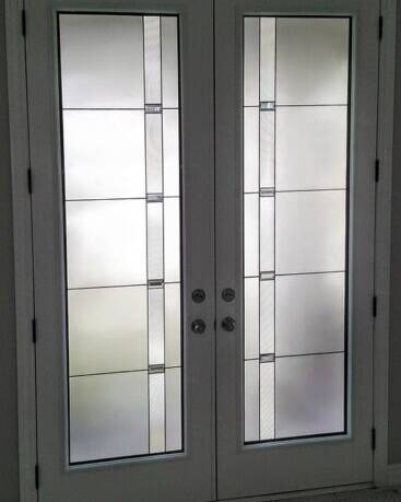 Prodigy decorative glass door insert, installed (photo 7)
