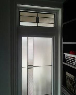 Prodigy decorative glass door insert, installed (photo 12)