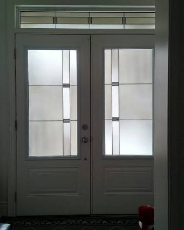Prodigy decorative glass door insert, installed (photo 13)
