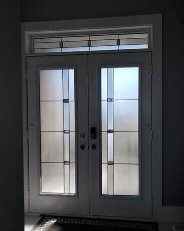 Prodigy decorative glass door insert, installed (photo 19)