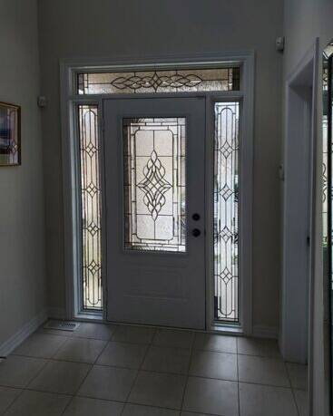 Reflection decorative glass door insert, installed (photo 28)