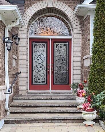 Sharona wrought iron door insert, installed (photo 24)
