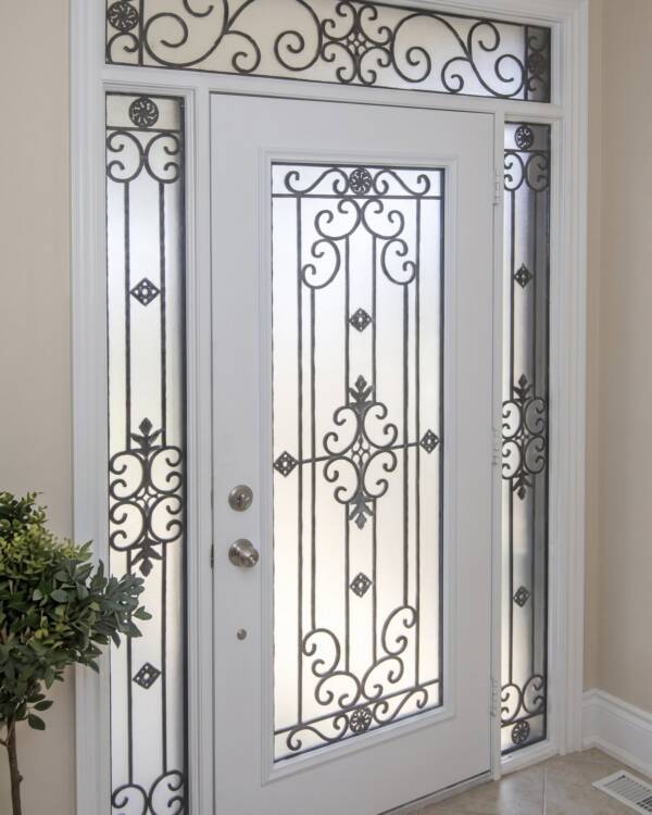 Florence wrought iron door insert